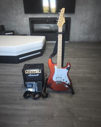 kit chitarra elettrica Kramer + AMP + Pedana