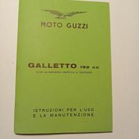Libretto Moto Guzzi GALLETTO 192 uso manutenzione