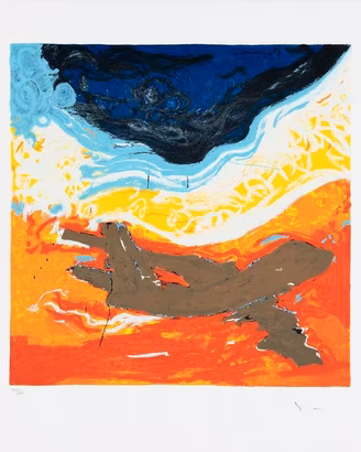 Mario schifano stupenda serigrafia