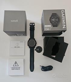 🕒 Garmin Fenix 7 Sapphire Solar – Completo, vetro