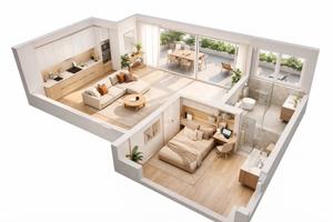 Open space 65 mq con terrazzo e aria condizionata