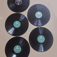5 vinili 78 giri Columbia e Cetra