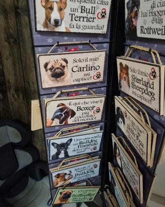 TARGA LEGNO con PROPRIO CANE-GATTO PREFERITO