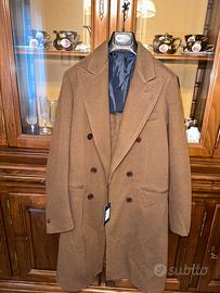 Cappotto sartoriale blu studio uomo