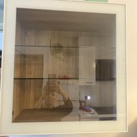 Mobile Ikea Besta rovere con anta vetro