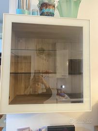 Mobile Ikea Besta rovere con anta vetro