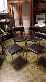 4 sedie vintage in stile Bauhaus 