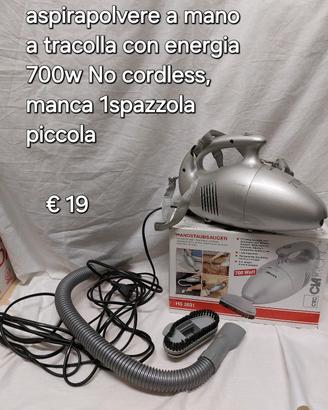 aspirapolvere a mano a tracolla