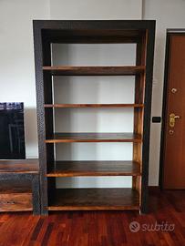 Libreria in legno massello