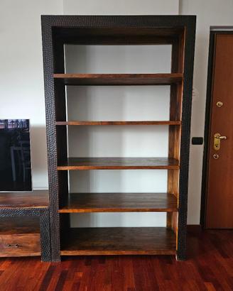 Libreria in legno massello