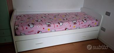 letto con seconda rete