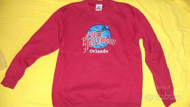 Felpa "PLANET HOLLYWOOD" originale Usa