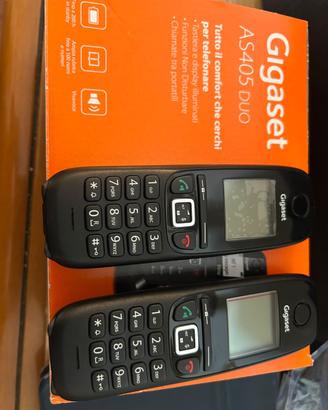 Gigaset AS405 Cordless Duo nero