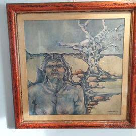 Quadro Olio su Tela Giuseppe Cavallaro 1971