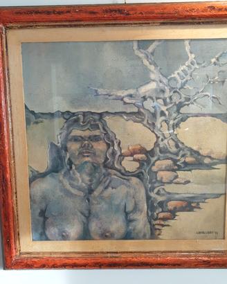 Quadro Olio su Tela Giuseppe Cavallaro 1971