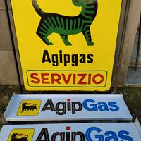 Insegne AgipGas bifacciali
