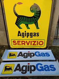 Insegne AgipGas bifacciali