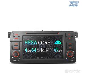 RADIO GPS ANDROID 14 BMW E46 4GB DI RAM 64GB DI RO