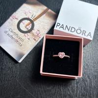 Anello cuore rosa nuova