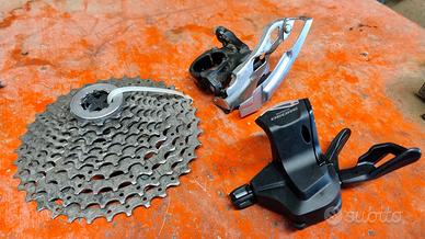 Deragliatore ant Shimano Deore+pacco pignoni 11-36