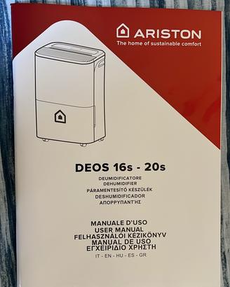 Deumidificatore Ariston Deos 16s - 20s con manuale