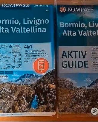 Cartina Kompass Bormio, Livigno, Alta Valtellina