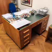 Scrivania vintage direttorio anni 50/60