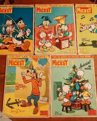LE JOURNAL DE MICKEY.Lotto di 5. 1962-63. C.Barks