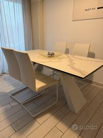 Sedie bianche ecopelle