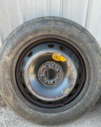 Ruotino di scorta 125/90/R15 + Kit smontaggio per