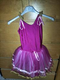 Vestito saggio danza 6 anni viola