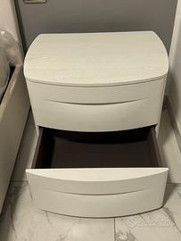 Comodino Tomasella in vero legno 2 cassetti