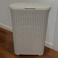 Cesta per il bucato biancheria CURVER, crema, 40 L