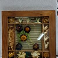 QUADRO CON FIORI NATURALI SECCHI