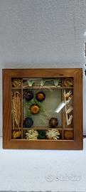 QUADRO CON FIORI NATURALI SECCHI