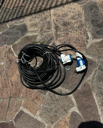Prolunga cavo 3 poli 230V 16A