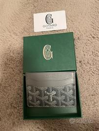 portacarte goyard grigio originale