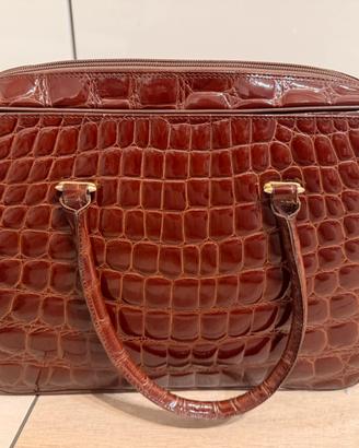 Borsa di vernice bordeaux  anna club