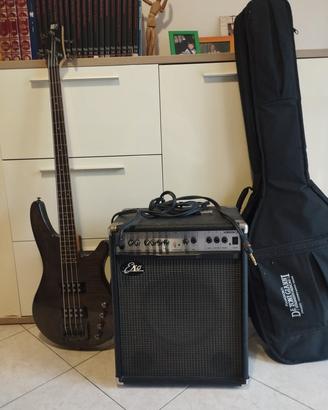 Basso Ibanez + ampli Eko