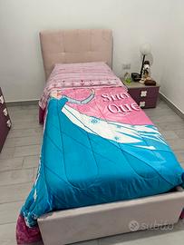 Letto contenitore color cipria