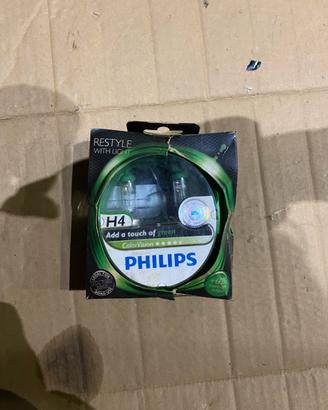 luci Philips per auto H4 verde