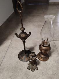 Lume/lampada ad olio, candelabro