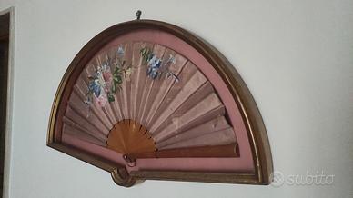 ventaglio antico in teca da collezione 