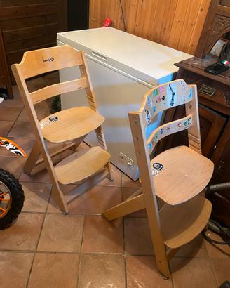 Sedie regolabili per la crescita