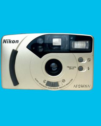Nikon AF240SV colore argento 28m analogica vintage
