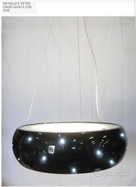 Lampadario nero a sospensione