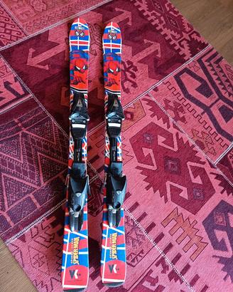 sci da bambino Völki-Spiderman 106 cm +attacchi 