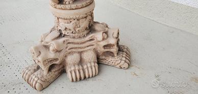 Colonna decorativa stile barocco effeto pietra