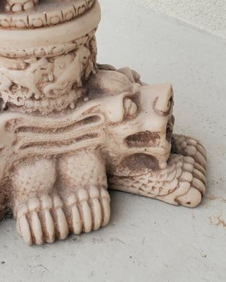 Colonna decorativa stile barocco effeto pietra