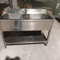 lavandino inox doppia vasca